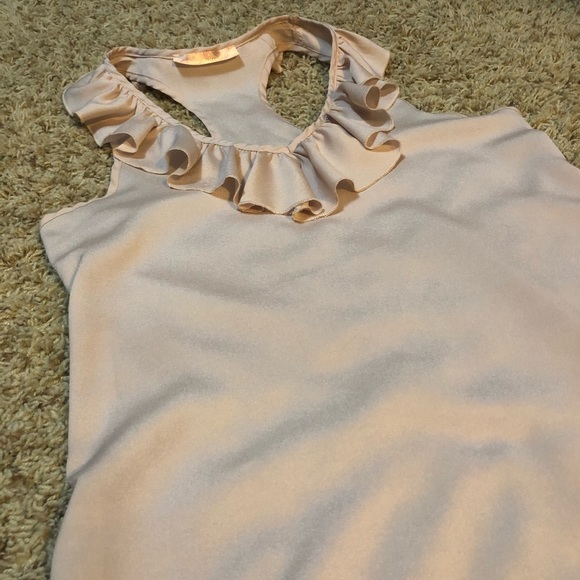 Pink Ruffle Racerback Top - Picture 4 of 4